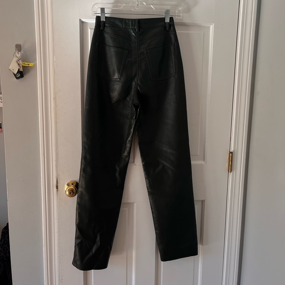 Aritzia Wilfred Melina Leather Pants Size 2 - Picture 5 of 6